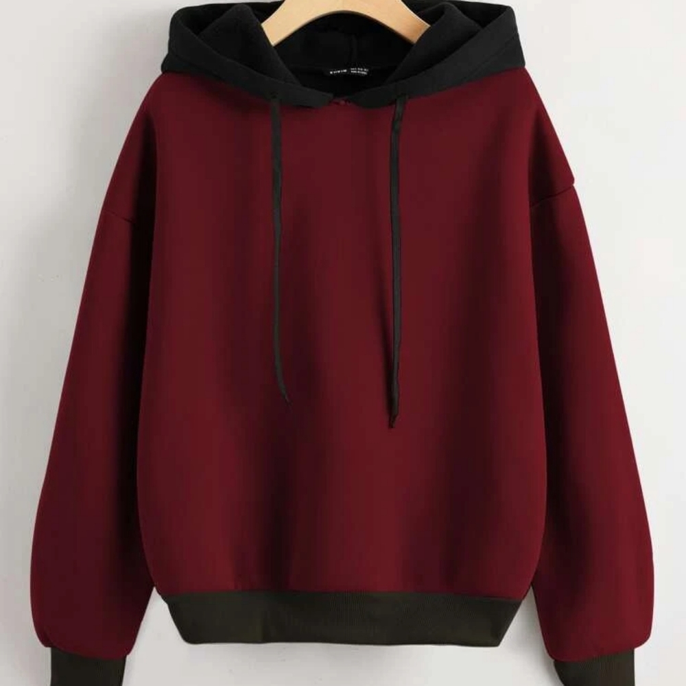 Burgundy hoodie